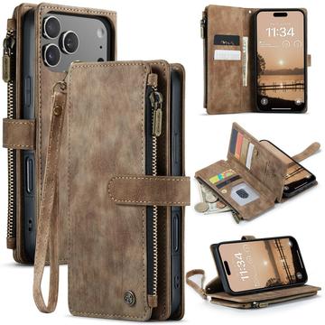 iPhone 17 Pro Caseme C30 Multifunktions Wallet Hülle - Braun