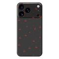 iPhone 17 Pro TPU-Hülle mit Kirschmuster - Schwarz