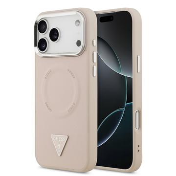 iPhone 17 Pro Guess Triangle Logo Hülle - MagSafe Kompatibel - Rosa