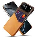 iPhone 17 Pro KSQ Hülle mit Kartenhalter - Orange