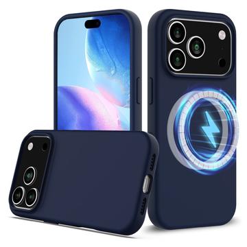 iPhone 17 Pro Liquid Silikonhülle - MagSafe-kompatibel - Dunkel Blau