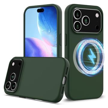 iPhone 17 Pro Liquid Silikonhülle - MagSafe-kompatibel - Dunkel Grün