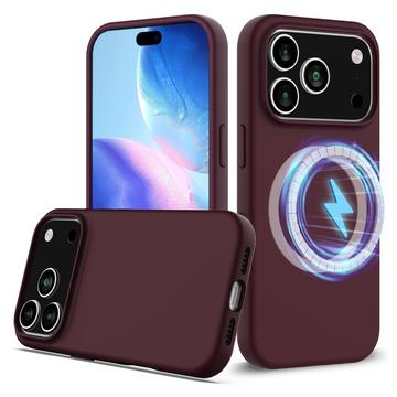 iPhone 17 Pro Liquid Silikonhülle - MagSafe-kompatibel - Weinrot