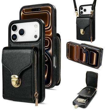 iPhone 17 Pro Max All-in-One-Hülle mit Brieftasche und Trageriemen