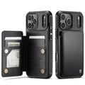 iPhone 17 Pro Max Caseme C22 Hülle RFID Kartenetui - Schwarz
