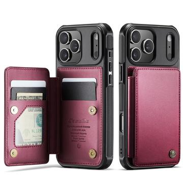 iPhone 17 Pro Max Caseme C22 Hülle RFID Kartenetui - Rot