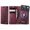 iPhone 17 Pro Max Caseme C49 2-in-1 abnehmbare Wallet Hülle - MagSafe-kompatibel, RFID - Rot