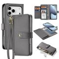 iPhone 17 Pro Max Dux Ducis Lawa Brieftaschen-Lederhülle mit Magnetabdeckung