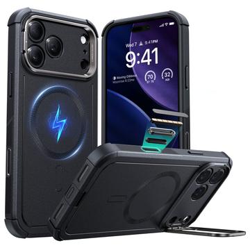 iPhone 17 Pro Max ESR Cyber Kickstand MagSafe Hybrid Hülle - Schwarz