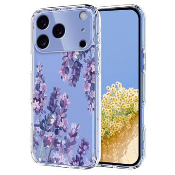iPhone 17 Pro Max TPU-Hülle mit Blumenmuster - Glyzinie