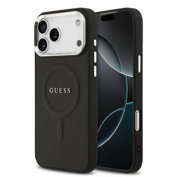 iPhone 17 Pro Max Guess Saffiano Hybrid Case - MagSafe Kompatibel - Schwarz