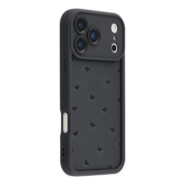 iPhone 17 Pro Max Herz-Muster stoßfest TPU Hülle mit erhöhten Kanten
