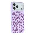 iPhone 17 Pro Max Jaucase Magnetische Hybridhülle mit Leopardenmuster - Lila