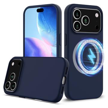iPhone 17 Pro Max Liquid Silikonhülle - MagSafe-kompatibel - Dunkel Blau