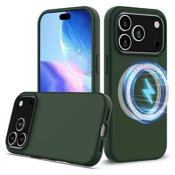 iPhone 17 Pro Max Liquid Silikonhülle - MagSafe-kompatibel - Dunkel Grün