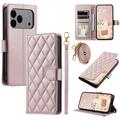 iPhone 17 Pro Max Luxus Gesteppte Wallet Hülle