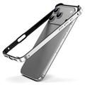 iPhone 17 Pro Max Metall-Schutzhülle mit erhöhten Kanten - Silber