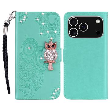 iPhone 17 Pro Max Eule Strass Wallet Hülle - Zyan