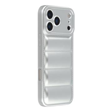iPhone 17 Pro Max Pufferjacke Stoßfeste TPU-Hülle - Silber