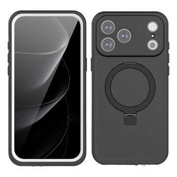 iPhone 17 Pro Max Redpepper IP68 MagSafe Wasserdichtes Hülle mit Kickstand - Schwarz