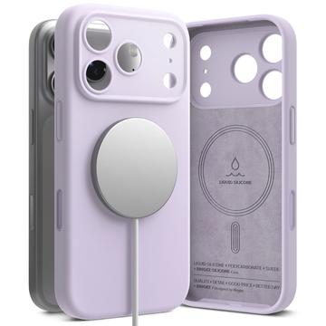 iPhone 17 Pro Max Ringke Liquid Silicone MagSafe Hülle - Hell Lila