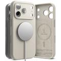 iPhone 17 Pro Max Ringke Liquid Silicone MagSafe Hülle - Stein