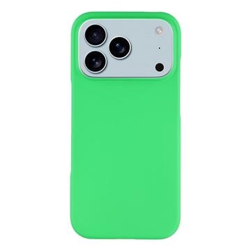 iPhone 17 Pro Max Gummierte Kunststoff Hülle - Grün