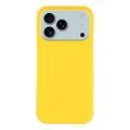 iPhone 17 Pro Max Gummierte Kunststoff Hülle - Gelb