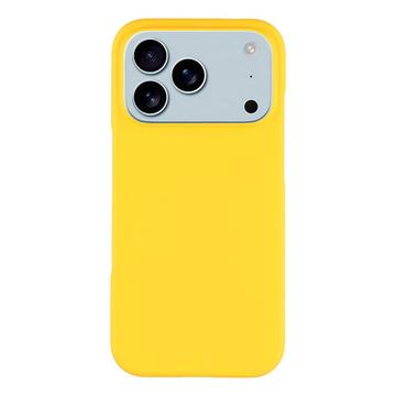 iPhone 17 Pro Max Gummierte Kunststoff Hülle - Gelb