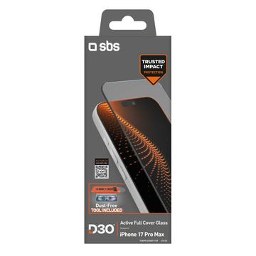 iPhone 17 Pro Max SBS D3O Active Full Cover Panzerglas mit Rahmen