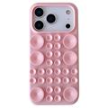 iPhone 17 Pro Max Silikonhülle mit Saugnapf - Rosa