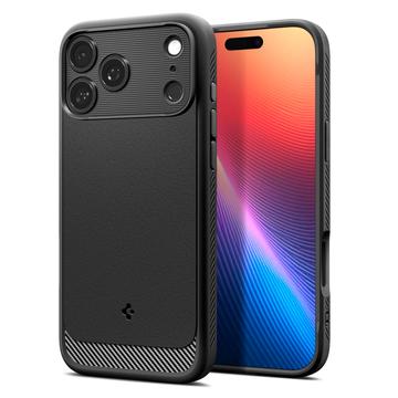 iPhone 17 Pro Max Spigen Rugged Armor Mag TPU Hülle - Schwarz