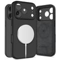 iPhone 17 Pro Max Tech-Protect Flüssigkeit Silikonhülle - MagSafe-kompatibel - Schwarz