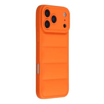 iPhone 17 Pro Pufferjacke Stoßfeste TPU-Hülle - Orange