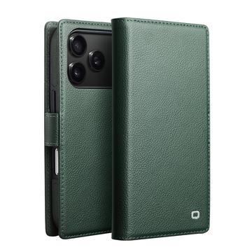 iPhone 17 Pro Qialino 2-in-1 Abnehmbare Wallet Lederhülle - MagSafe-kompatibel - Grün
