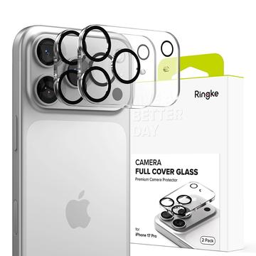 iPhone 17 Pro Ringke Vollständiger Kameraobjektivschutz - 2 Stk. - Schwarz / Klar