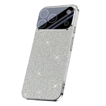 iPhone 17 Pro Glitzernde Glitzer-Hybridhülle - Silber