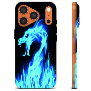 iPhone 17 Pro TPU Hülle - Blauer Feuerdrache