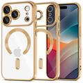 iPhone 17 Pro Tech-Protect MagFlex Hülle - MagSafe-kompatibel - Klar / Gold