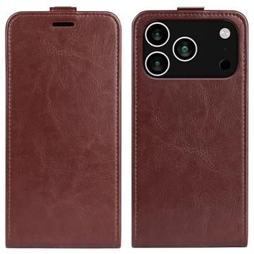 iPhone 17 Pro Vertikale Flip Hülle - Braun