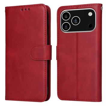 iPhone 17 Pro Wallet Hülle mit Ständer - Rot