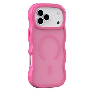 iPhone 17 Pro Wellenkante Magnetische Hybridhülle - Hot Pink