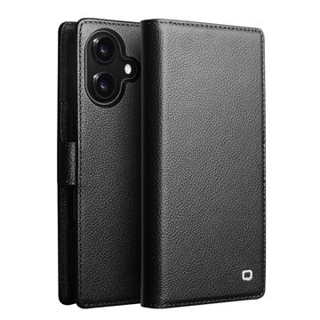 iPhone 17 Qialino 2-in-1 Abnehmbare Wallet Lederhülle - MagSafe-kompatibel - Schwarz