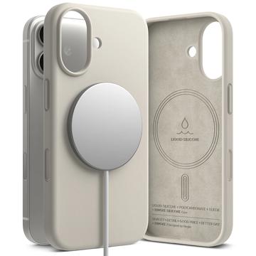 iPhone 17 Ringke Liquid Silicone MagSafe Hülle - Stein