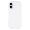 iPhone 17 Gummierte Kunststoff Hülle - Weiß