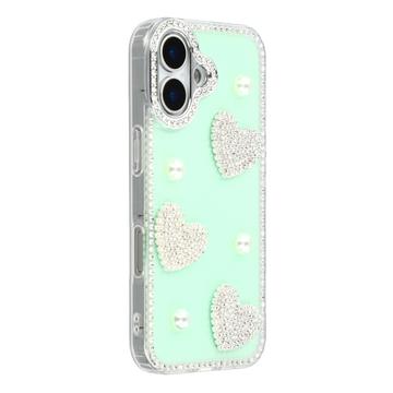 iPhone 17 Funkelnde Liebe und Perle Hybridhülle