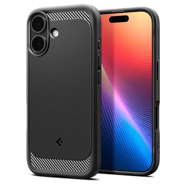 iPhone 17 Spigen Rugged Armor Mag TPU Hülle - Schwarz