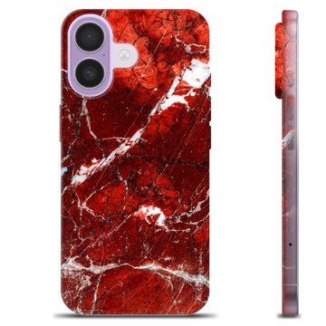 iPhone 17 TPU Hülle - Roter Marmor