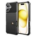iPhone 17 TPU Hülle mit Kartensteckplatz - Schwarz