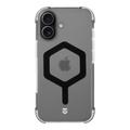 iPhone 17 Tactical MagForce Hexagon Hülle - MagSafe-kompatibel - Schwarz / Durchsichtig